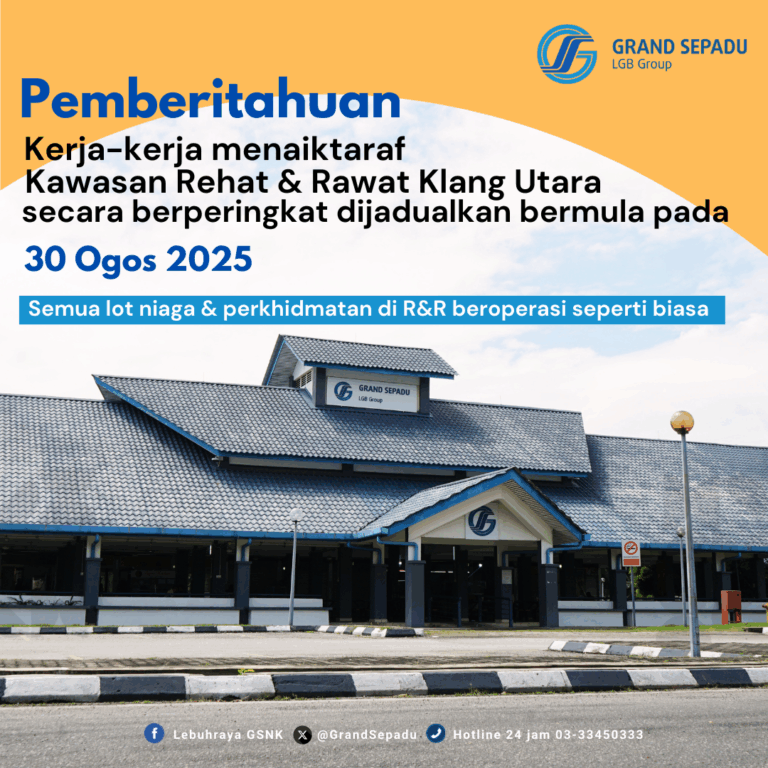 PEMBERITAHUAN KERJA-KERJA MENAIKTARAF R&R KLANG UTARA