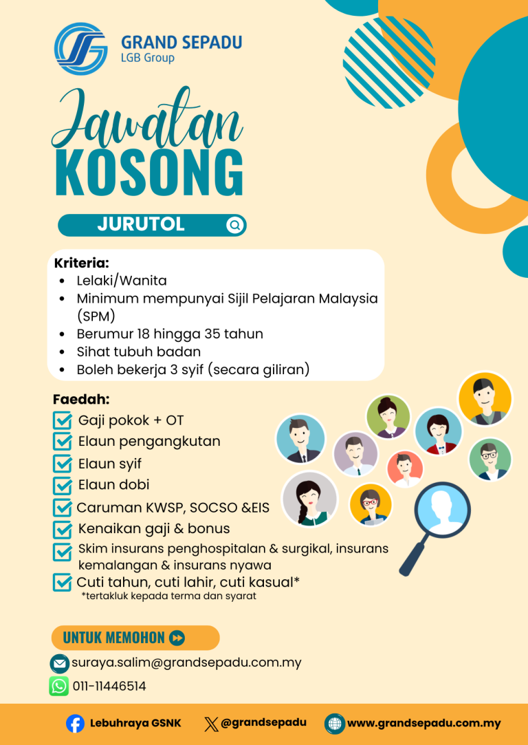 JAWATAN KOSONG JURUTOL